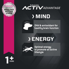 Eukanuba glucosamine chondroïtine pour articulations des chiens actifs.