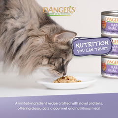 Mélange exotiques lapin et caille, variété et digestibilité potentielle pour les chats.