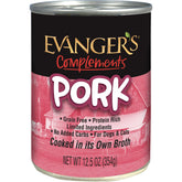 Étiquette Evanger's Complements Porc Sans Céréales, nutrition simple pour chiens et chats