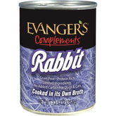Evanger's Complements Rabbit en boite 12,5 oz, repas humide pratique et savoureux.