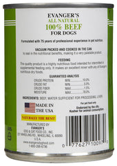 Evanger's Heritage Classic boeuf en conserve — ingrédients locaux États-Unis pour une alimentation transparente.