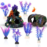 EVELOMO Montagne de corail – refuge décoratif durable pour petits poissons