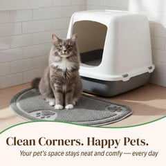 Evelots tapis-litiere-doux-pattes: douceur pour les coussinets sensibles du chat.