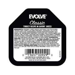 Évolve Classic Meals dinde, bouillon velouté, repas réconfortant pour chien.