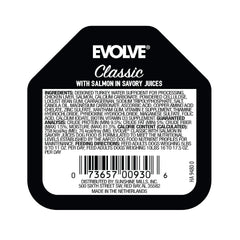 Evolve Saumon chien - assiette gourmande, texture tendre pour mâchoires sensibles.