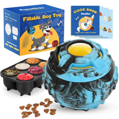 Jouet 4-en-1 Ewalkor ballon-puzzle stimule l’esprit du chien avec des friandises glacées