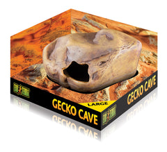 Gecko Cave Exo Terra, cachette humide prête à créer un microclimat frais.