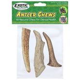 Exotic Nutrition Antler Chews: emballage et origine USA pour petits rongeurs.