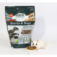 Exotic Nutrition Berries & Bugs, portion quotidienne pratique, source proteique elevée.