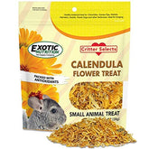 Exotic Nutrition Calendula – boîte de fleurs séchées friandise riche en fibres pour petits herbivores.