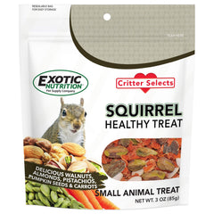 Friandise Exotic Nutrition en emballage prête à offrir, idéale pour récompenser votre écureuil
