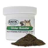 Glider Booster Exotic Nutrition dans son flacon, soutien nutritionnel quotidien pour votre petit marsupial.