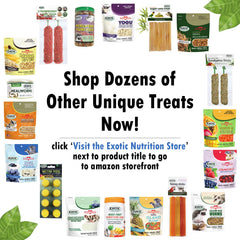 Jouet fouille Exotic Nutrition avec pois et carottes, stimulation et exercice.