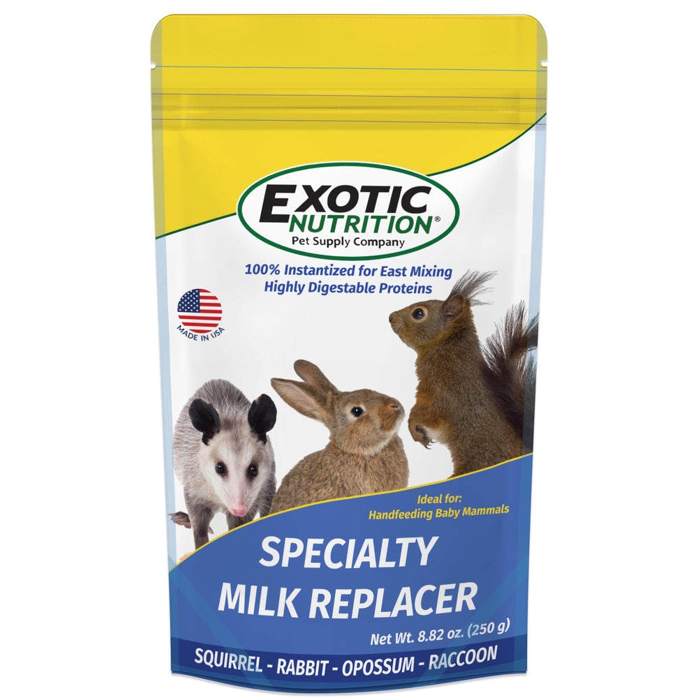 Exotic Nutrition lait remplaçant bébé écureuil – protéines digestibles pour un développement sain