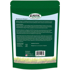 Exotic Nutrition Mealworm Keeper – image ouverte montrant l’accès rapide à l’alimentation et au substrat.