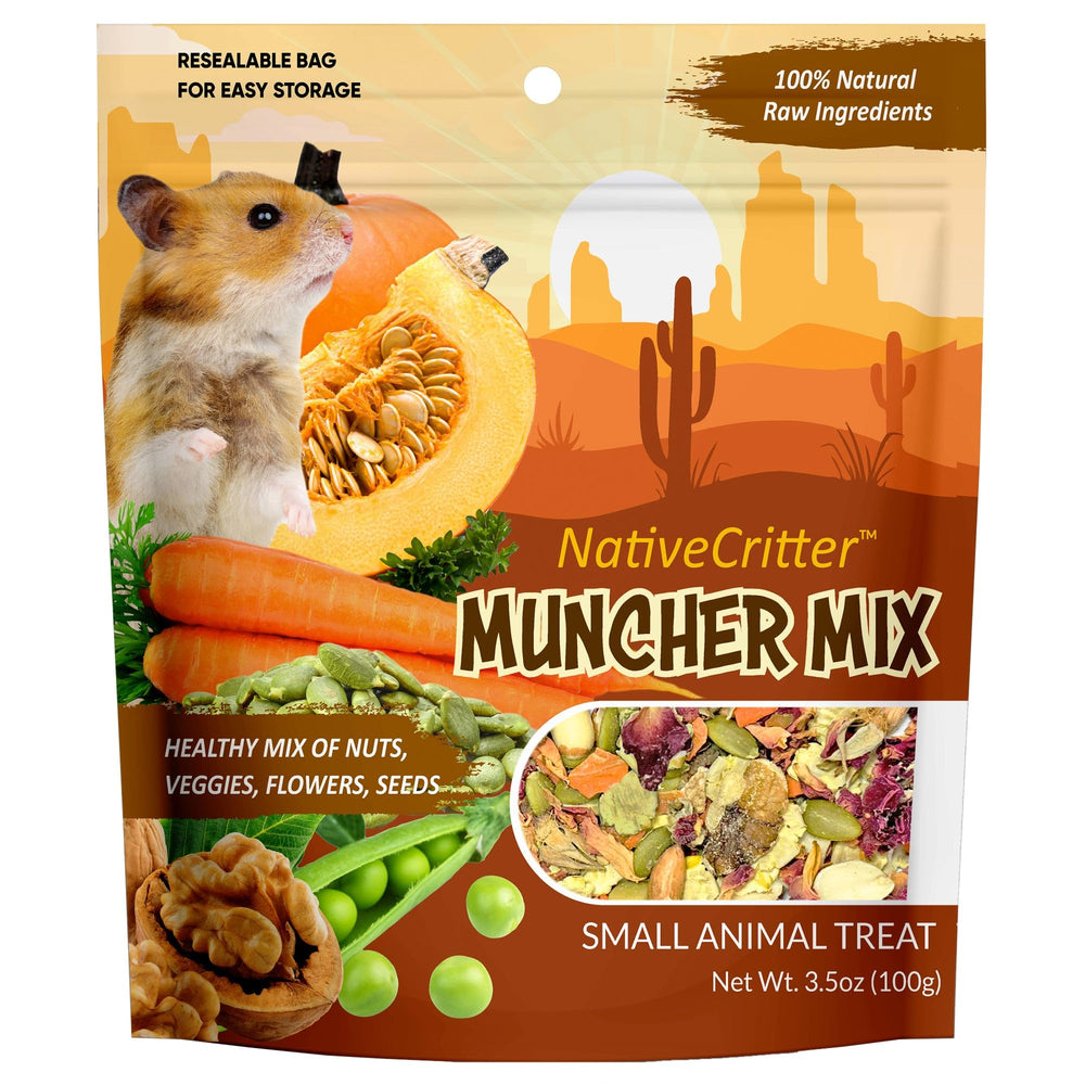 Emballage Exotic Nutrition Muncher Mix prêt à récompenser votre animal
