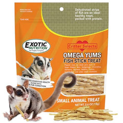 Omega Yums Exotic Nutrition – baton-poisson, pelage brillant et enrichissement alimentaire