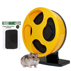Exotic Nutrition Silent Runner 9 pouces jaune: roue silencieuse pour hamsters et gerbilles.