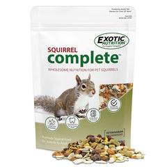 Squirrel Complete avec des insectes séchés, protéines animales adaptées à l'alimentation.