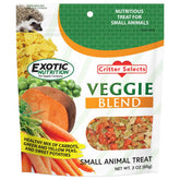 Mélange Exotic Nutrition avec flocons de pois verts, enrichissement alimentaire pour petits animaux.