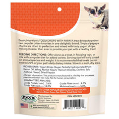 Yogu Drops Papaye Exotic Nutrition – bouchées fruitées stimulant l appétit et l enrichissement.