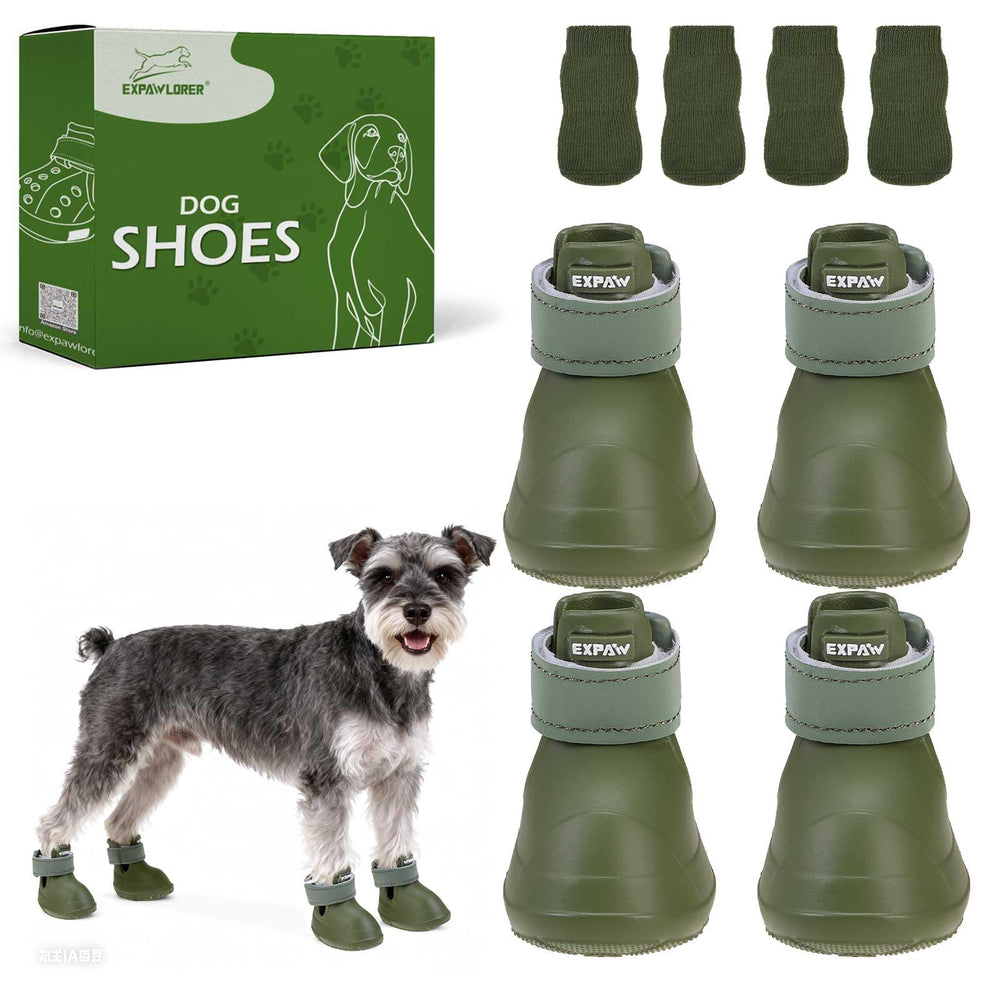 Chaussures Expawlorer pour chien imperméables en neige, protection des pattes.