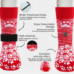 EXPAWLORER bottes chien traction des pattes sur sol lisse pour plus de stabilité.