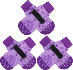 EXPAWLORER chaussettes anti-glisse pour pattes chien, adhérence améliorée sur sols lisses.