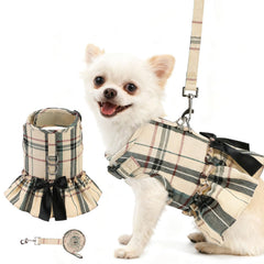 EXPAWLORER harnais-chien plaid-princesse pour promenades élégantes et confortables