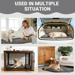 Exsnugy Tapis lit chien grand format 41x27 parfait pour grands chiens
