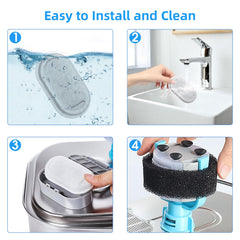 Eyehoce fontaine chat compatible avec plusieurs tailles pour installation facile