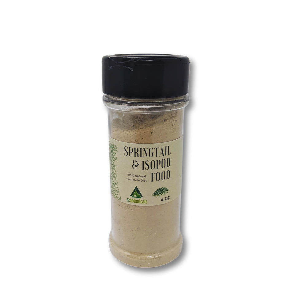 EZ Botanicals Nourriture Springtails et Isopodes — emballage pratique prêt à l’emploi.