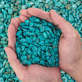 EZEELAI éclats cristal turquoise pour aquarium, couleur vive et éclat durable
