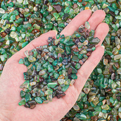 EZEELAI gravier agate verte 5-7mm pour aquarium, coloré et durable.