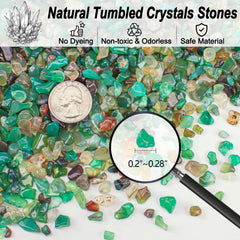 EZEELAI gravier agate verte 5-7mm, décor vase durable et sans teinture.