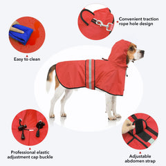 Imperméable Ezierfy pour chien avec bandes réfléchissantes et sécurité