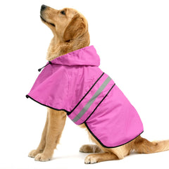 Ezierfy imperméable chien rose capuche : garde votre compagnon au sec pendant les balades.