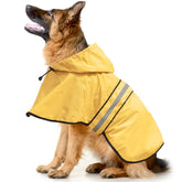 Ézierfy manteau chien pluie capuche réfléchissante jaune taille S pour meilleure visibilité.