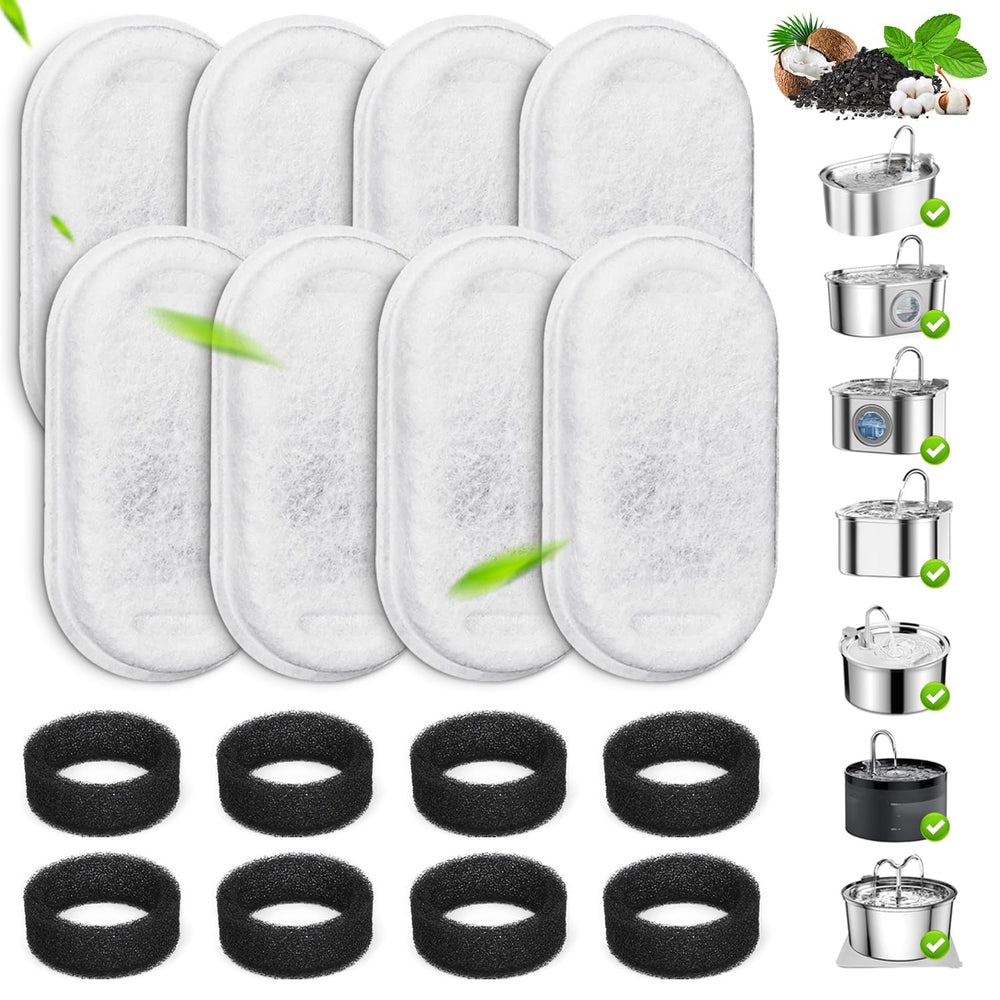 EZMioo filtre carbone pour réservoir 3,2 L améliore la fraîcheur de l’eau du chat