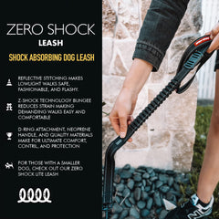 Laisse EzyDog Zero Shock réduction des tirages grâce à l amortisseur.