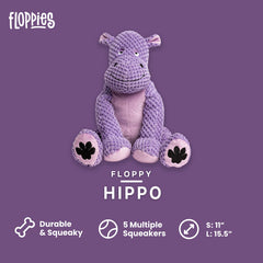 Fabdog Floppies renard doudou – jouet sonore léger pour les moments de jeu actifs.