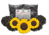 FAMILY FARM AND FEED Tournesol noir huile – emballage clair de 4 livres, énergie pour les oiseaux.