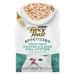 Fancy Feast Apéritifs sans céréales poulet et thon, bouchée savoureuse pour chat
