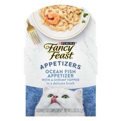 Fancy Feast Appetizers Ocean Poisson Crevette, topping savoureux pour repas entre les repas.