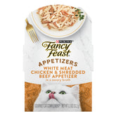 Fancy Feast Appetizers, tranches poulet et boeuf, topping savoureux pour félin