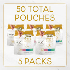 Fancy Feast Purement Naturel thon – bouchées naturelles, faciles à servir.