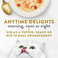 Fancy Feast crèmeux poulet et légumes, sachet pour rehausser l'appétit de votre chat.