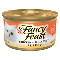 Fancy Feast chat poulet-thon en flocons - conserve pratique pour repas quotidien.