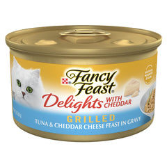 Fancy Feast Delights pack de 24 boîtes 3 oz, repas gourmet pour chats.