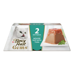 Fancy Feast Gems Mousse au thon avec halo de gravy, repas appétissant pour chats.